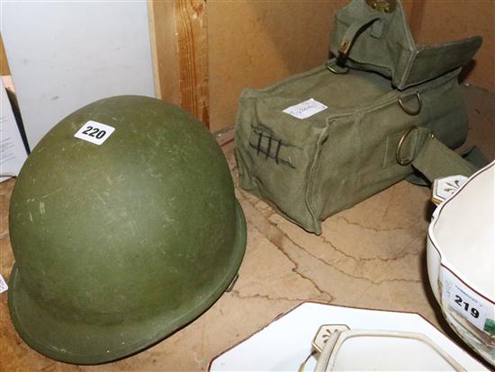 Vietnam military helmet etc